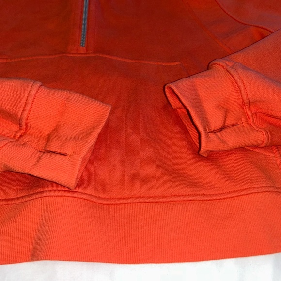 Lululemon Scuba Half-Zip Hoodie Orange Women’s Size XL/XXL Athleisure Sweatshirt - Picture 9 of 11